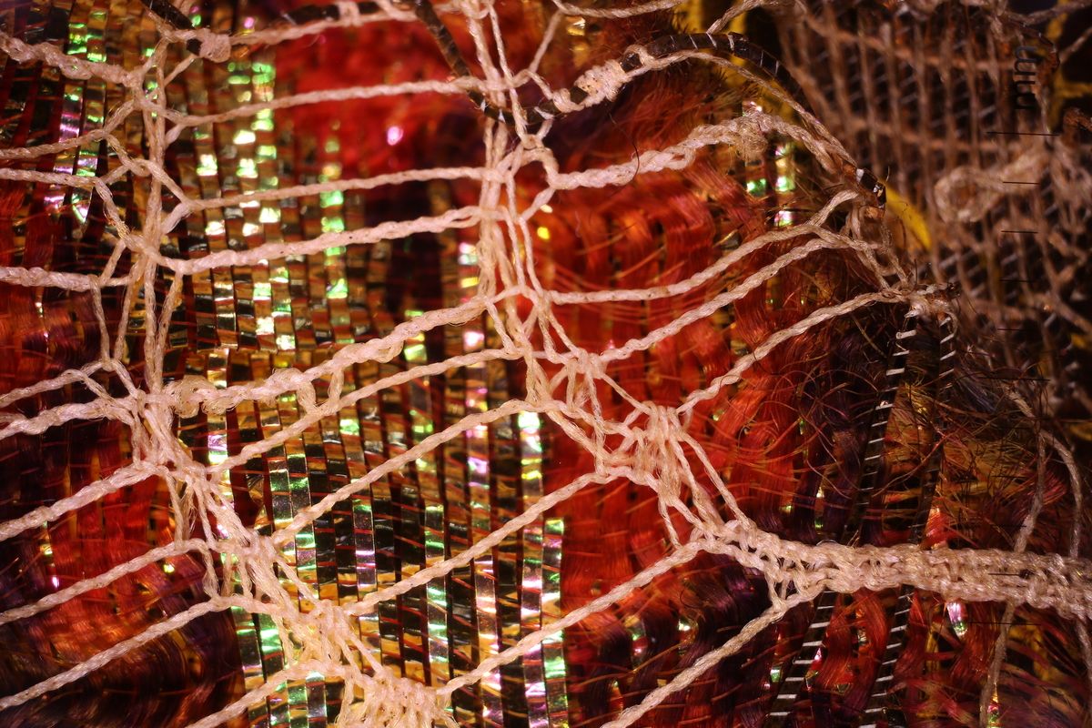 Macro photograph showing detail of shawl from Lakmé